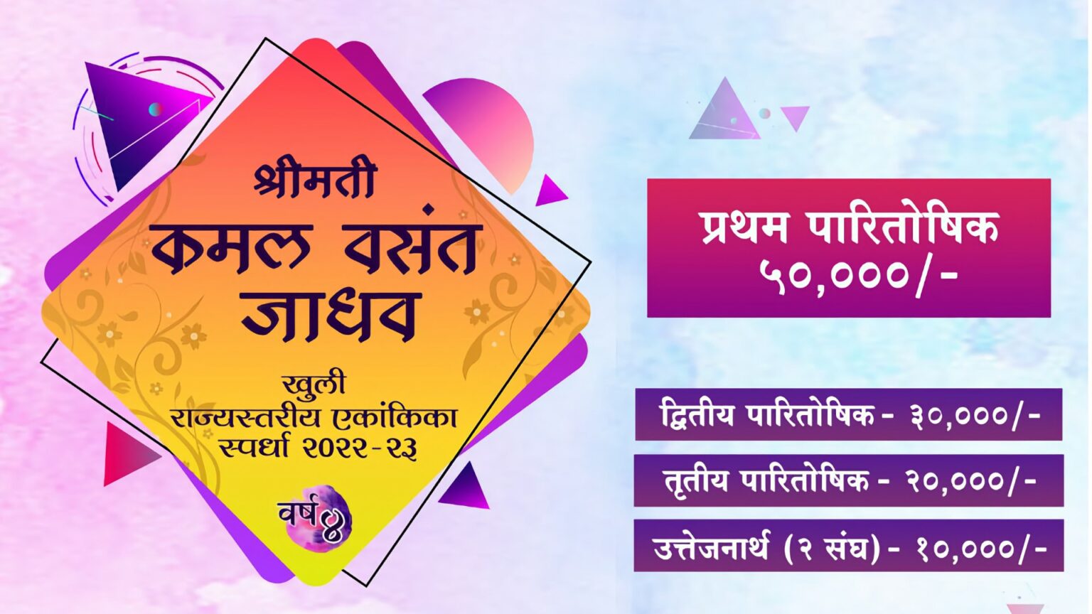 कमल वसंत जाधव करंडक राज्यस्तरीय एकांकिका स्पर्धा २०२२-२०२३ kamal vasant jadhav ekankika spardha 2023